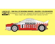 Decal – Lancia 037 „BASTOS“ - Rallye Bohemia 1986 winner – Snijers / Colebunders